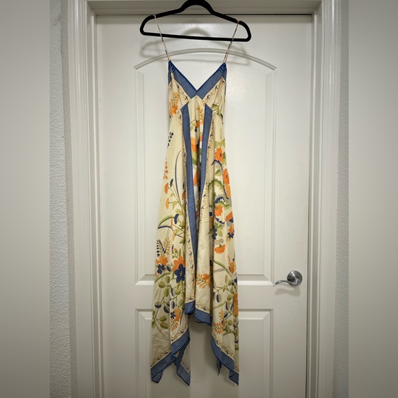 NWT Rebecca Taylor Silk Phoenix Floral Midi Dress - Picture 9 of 16